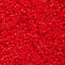 Miyuki Delica Beads Size 15/0 1.3mm, DBS723 Opaque Red