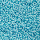 Miyuki Delica Beads Size 15/0 1.3mm, DBS725 Opaque Turquoise Blue