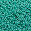 Miyuki Delica Beads Size 15/0 1.3mm, DBS729 Opaque Turquoise Green