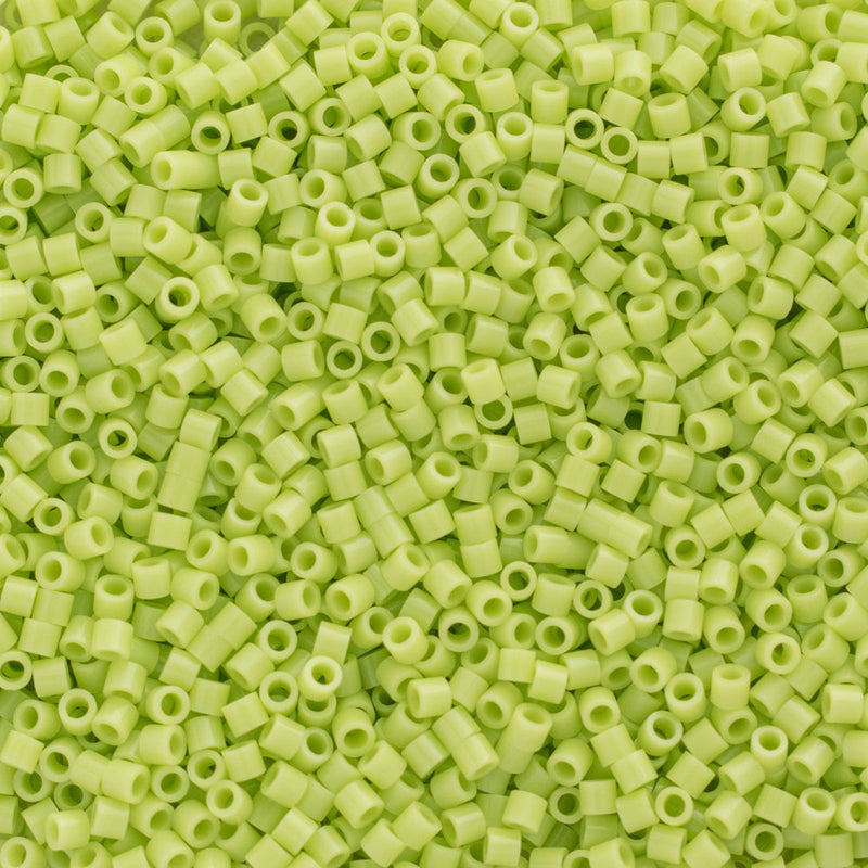 Miyuki Delica Beads Size 15/0 1.3mm, DBS733 Opaque Chartreuse