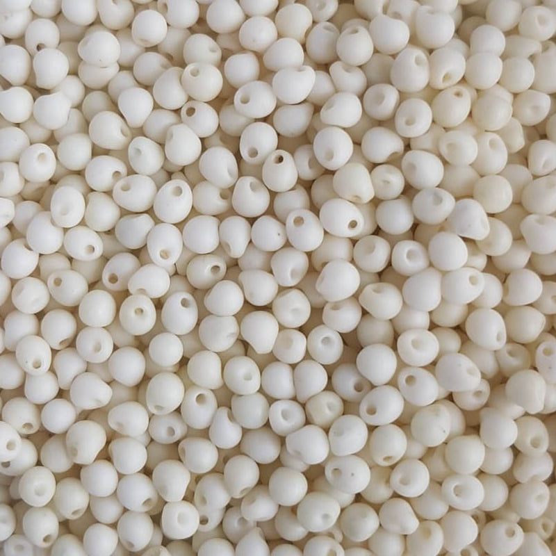 Miyuki Drop Beads 3.4mm, 2021 Matte Cream