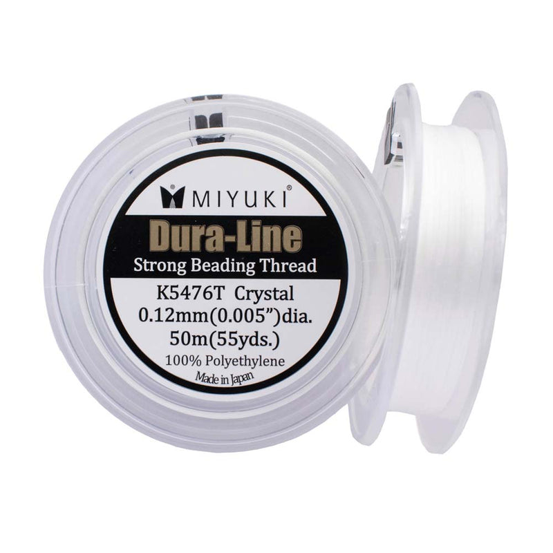 Miyuki Dura-Line Strong 100% Polyethylene Beading Thread, 0.12mm Thickness, Crystal