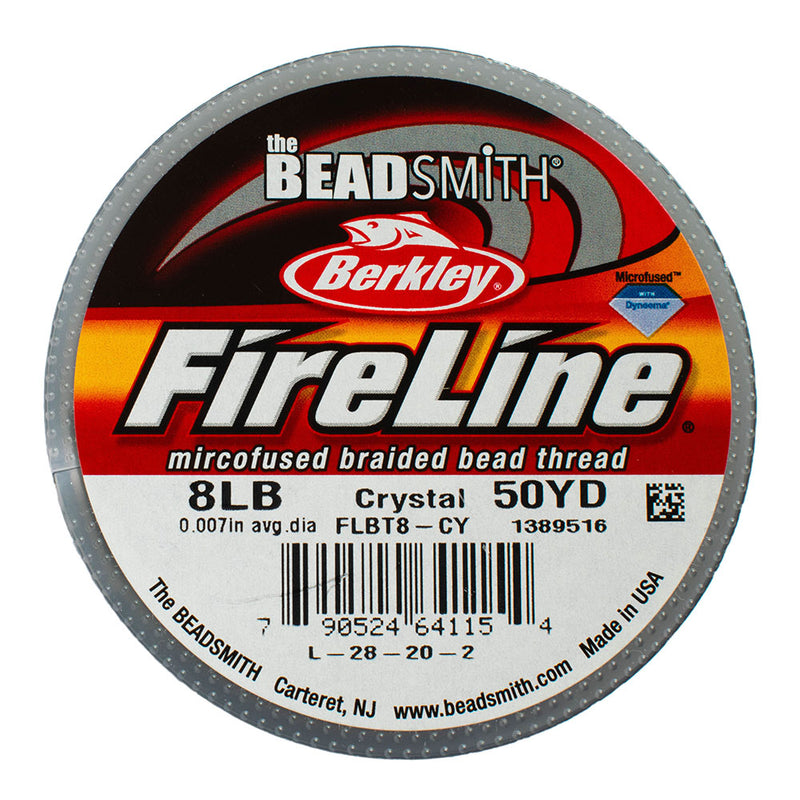 Fireline Microfused Braided Bead Thread, 8LB Test - 0.17mm Thickness,  Crystal