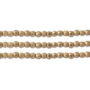 Starman, Czech Fire Polish Glass Beads, Matte - Metallic Gold