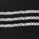 Starman, Czech Fire Polish Glass Beads, Crystal