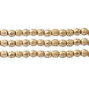 Starman, Czech Fire Polish Glass Beads, Matte - Metallic Gold