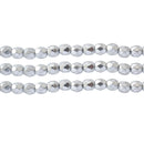 Starman, Czech Fire Polish Glass Beads, Matte - Silver