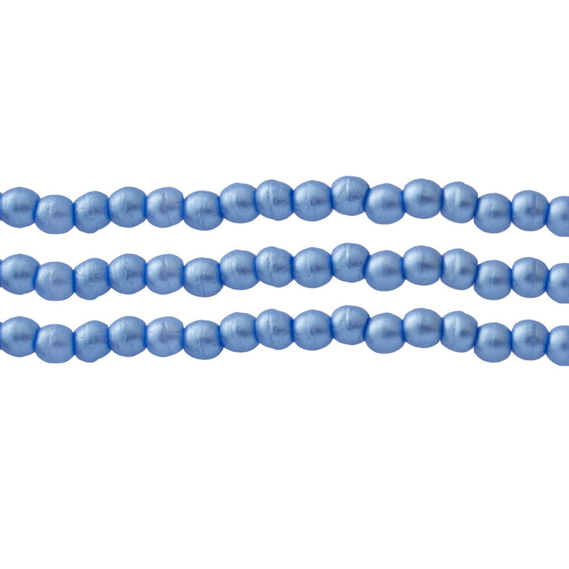 Starman, Czech Glass Pearls Round, Baby Blue