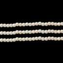 Starman, Czech Glass Pearls Round, Cream