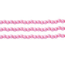 Starman, Czech Glass Pearls Round, Flamingo