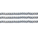 Starman, Czech Glass Pearls Round, Silver