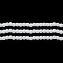 Starman, Czech Glass Pearls Round, Snow