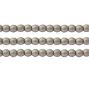 Starman, Czech Glass Pearls Round, Matte - Brown Sugar