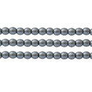 Starman, Czech Glass Pearls Round, Silver