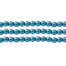 Starman, Czech Glass Pearls Round, Steel Blue
