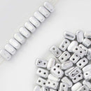 Les Perles Par Puca - Ios Par Puca 5.5X2.5mm, Crystal Full Labrador/Silver