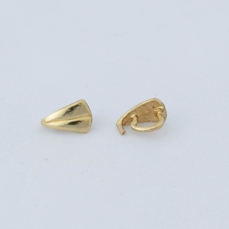 JBB Findings, Fan Bail 8 x 5mm, Brass, 2 Pieces