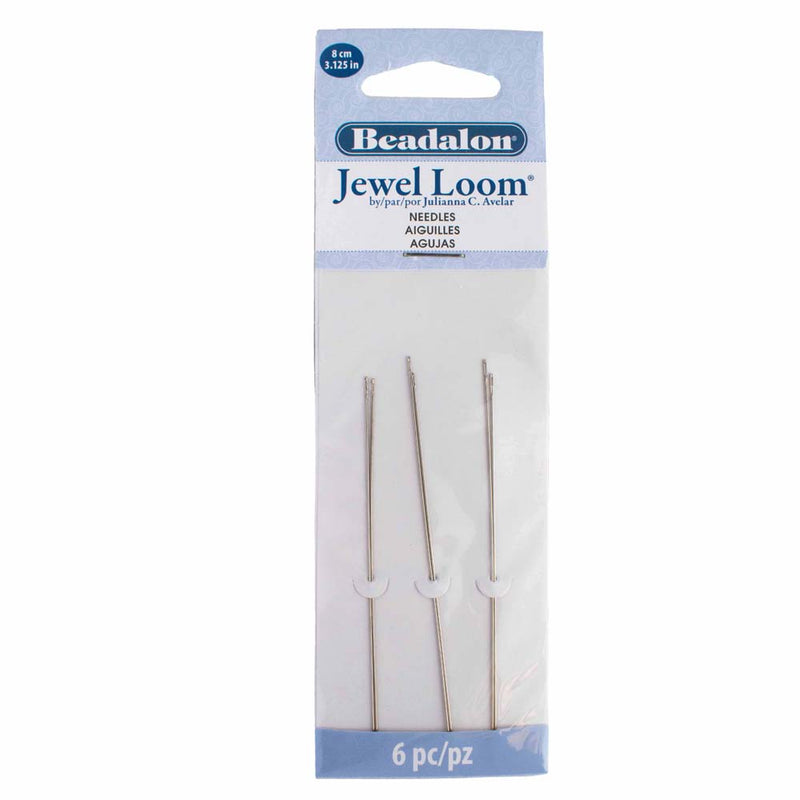 Beadalon Jewel Loom Needles, 3.125 inch (8cm) - 6 Needles