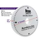 The BeadSmith Kumihimo Disk, 64 Slots, 6" Round, Double Density