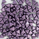 Les Perles Par Puca - Kheops Par Puca 6mm, Metallic Suede - Dark Plum