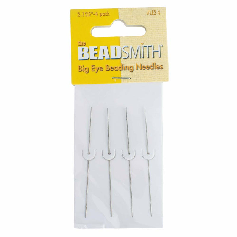 The BeadSmith Long Eye Needles, 2.125inch - 4 Needles