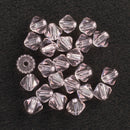 Preciosa - Bicone Crystal Beads 4mm, Light Rose, 24 Pieces