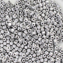 Les Perles Par Puca - Minos Par Puca 3x2.5mm, Matte - Metallic Silver