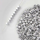 Les Perles Par Puca - Minos Par Puca 3x2.5mm, Matte - Metallic Silver