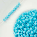 Les Perles Par Puca - Minos Par Puca 3x2.5mm, Opaque Blue Turquoise