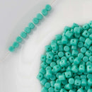 Les Perles Par Puca - Minos Par Puca 3x2.5mm, Opaque Green Turquoise