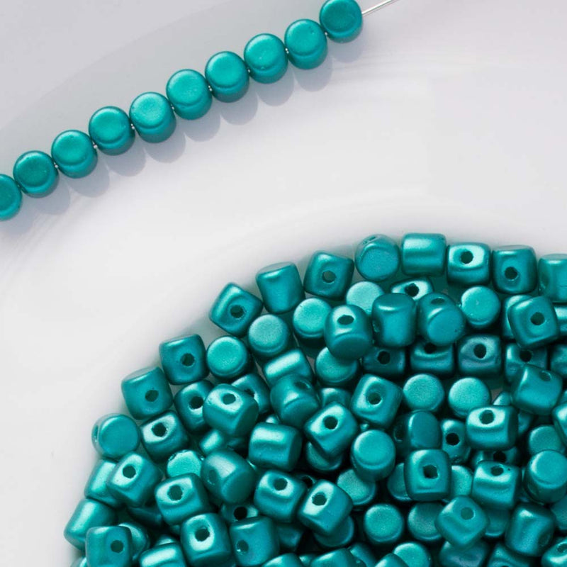 Les Perles Par Puca - Minos Par Puca 3x2.5mm, Pastel Emerald