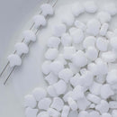 Matubo Ginko Beads 7.5mm, Opaque White