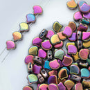 Matubo Ginko Beads 7.5mm, Crystal Full Vitex