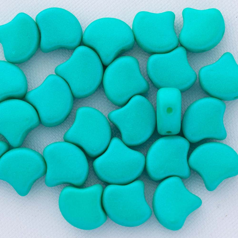 Matubo Ginko Beads 7.5mm, Chatoyant - Sea Foam Green