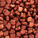 Matubo Ginko Beads 7.5mm, Matte - Metallic Antique Copper