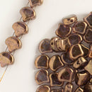 Matubo Ginko Beads 7.5mm, Crystal Senegal Brown/Violet