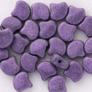 Matubo Ginko Beads 7.5mm, Metallic Suede - Purple