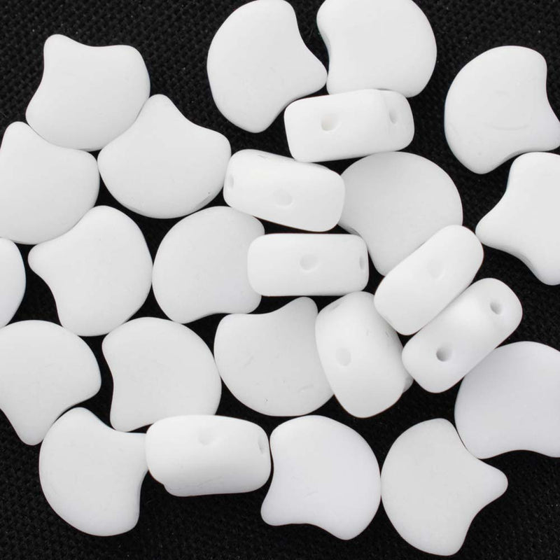 Matubo Ginko Beads 7.5mm, Bondeli White