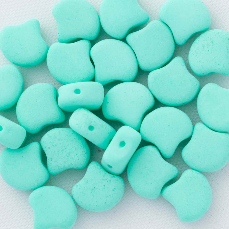 Matubo Ginko Beads 7.5mm, Bondeli Turquoise