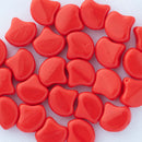 Matubo Ginko Beads 7.5mm, Opaque Red