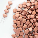 Matubo Ginko Beads 7.5mm, Matte - Metallic Bronze Copper