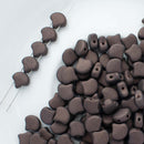 Matubo Ginko Beads 7.5mm, Matte - Dark Bronze