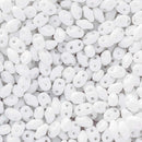 Matubo MiniDuo Beads 2x4mm, Opaque White