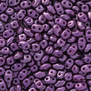 Matubo MiniDuo Beads 2x4mm, Pearl Coat - Purple Velvet