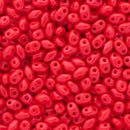 Matubo MiniDuo Beads 2x4mm, Opaque Red