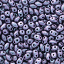 Matubo MiniDuo Beads 2x4mm, Polychrome - Orchid Aqua