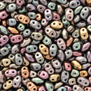 Matubo MiniDuo Beads 2x4mm, Matte - Metallic Bronze Iris
