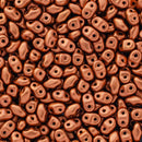 Matubo MiniDuo Beads 2x4mm, Matte - Metallic Antique Copper