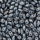 Matubo MiniDuo Beads 2x4mm, Matte - Hematite