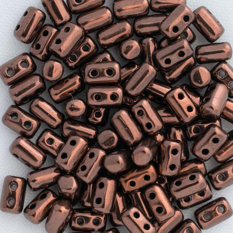 Matubo Rulla Beads 5x3mm, Dark Bronze